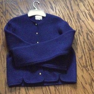 Imported Boiled wool navy Jacket/Sweater